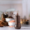 Black Pepper and Spice Grinder, Manual Pepper Mill with Handle - CRYSTALIA GLASS